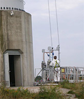 crane with working platform